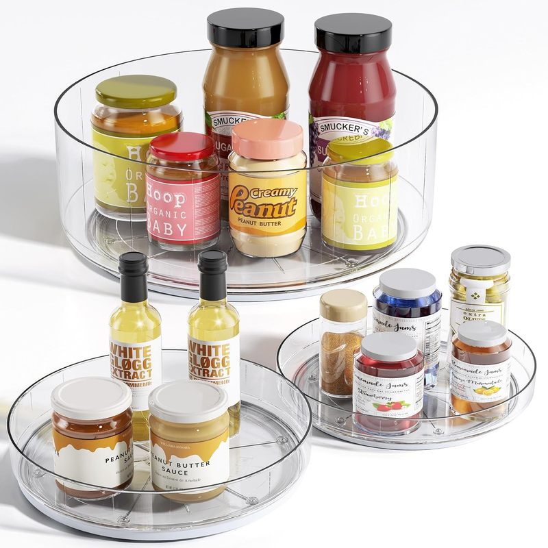 Slilent Round Lazy Susan Sets