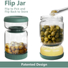 Glass Pickle Jar Green