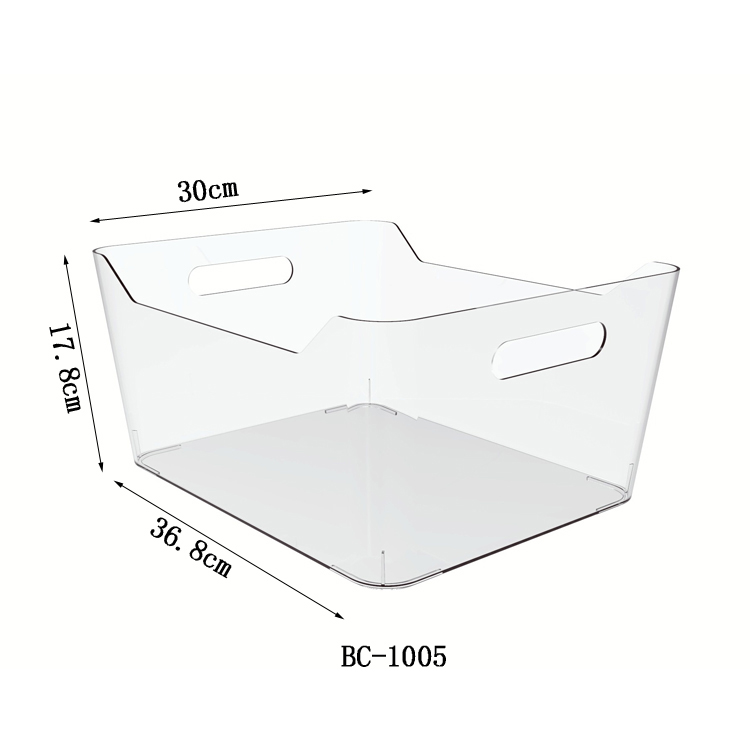 Clear Storage Bin with Handle