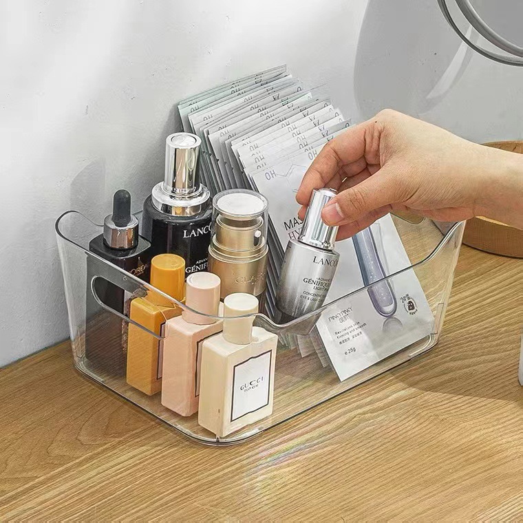 Clear Storage Bin with Handle