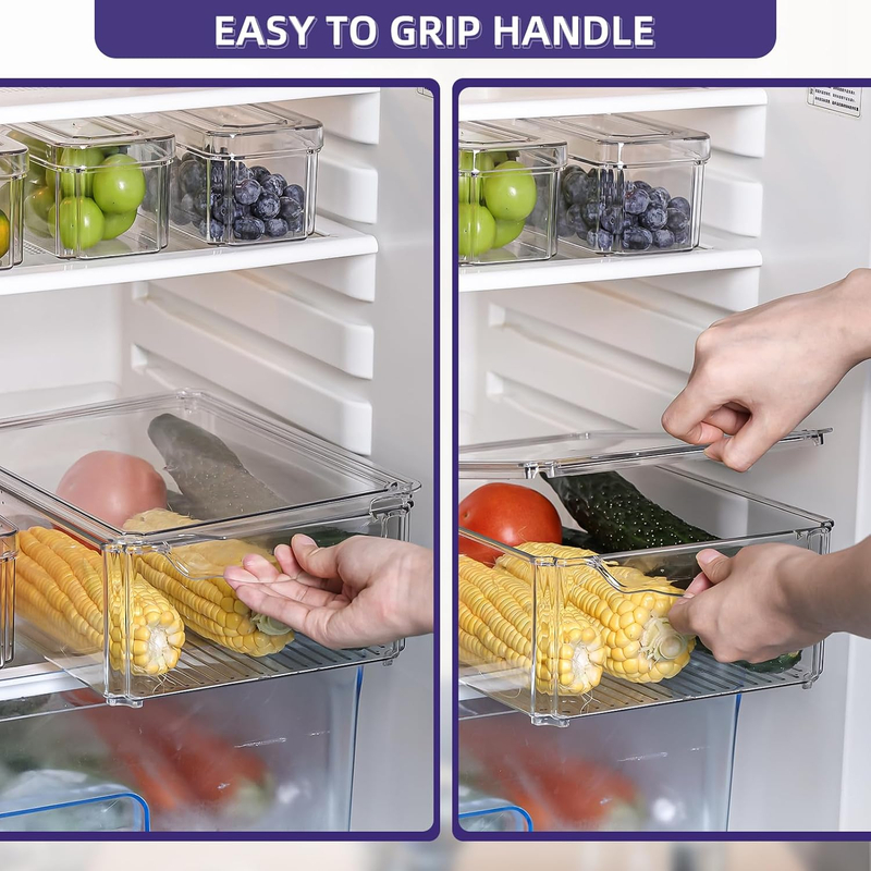 7PCS Fridge Organizer Bins