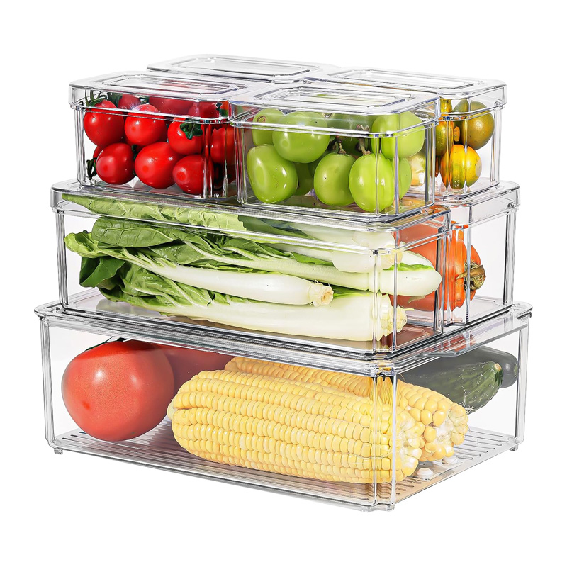 7PCS Fridge Organizer Bins
