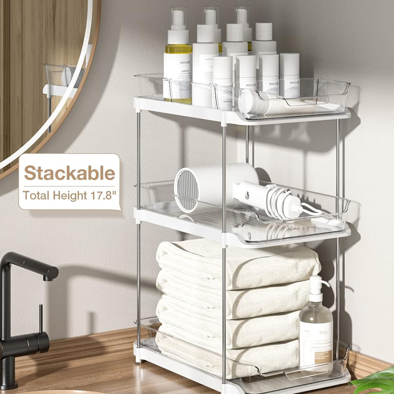 Under Sink Organizer Sliding Cabinet Organizer