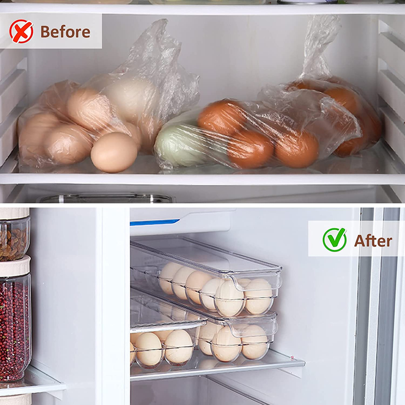 14 Grids Clear Egg Holder
