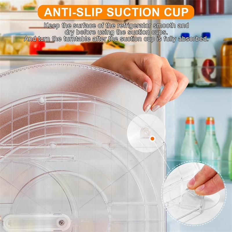 360° Rotating Lazy Susan for Refrigerator