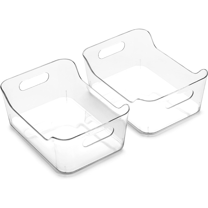 Clear Storage Bin with Handle