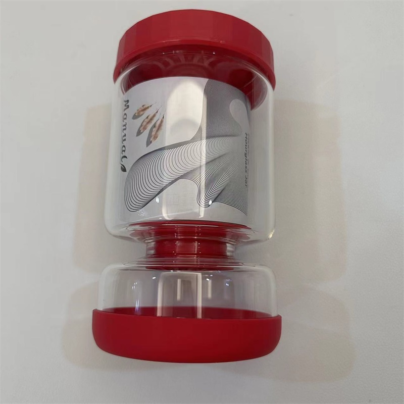 Glass Pickle Jar Red