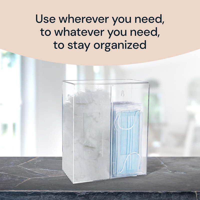 2 Tier Acrylic Glove Dispenser