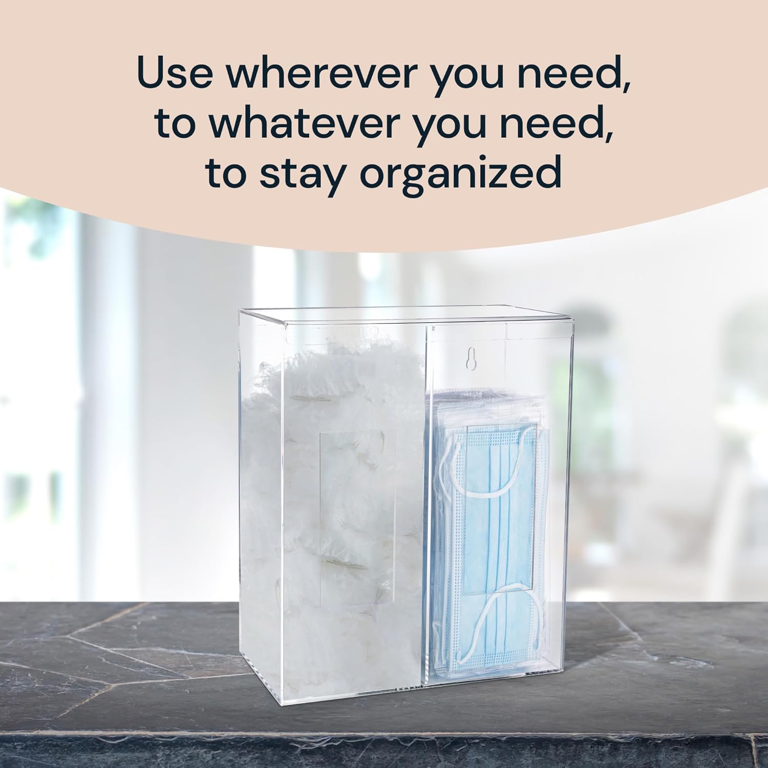 2 Tier Acrylic Glove Dispenser