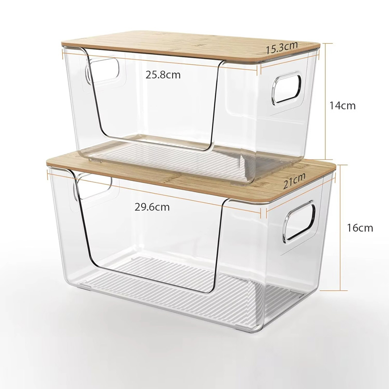 Pantry Organizer with Bamboo Lids