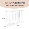 3-Tier Acrylic Glove Dispenser Triple