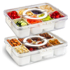 Divided Serving Tray with Lid And Handle