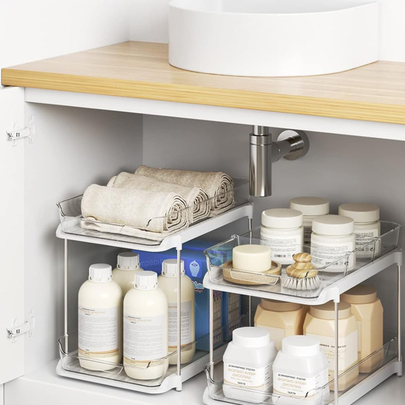 Under Sink Organizer Sliding Cabinet Organizer
