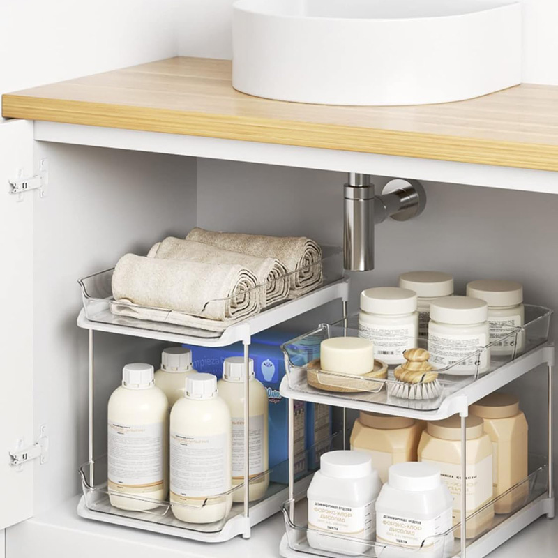 Under Sink Organizer Sliding Cabinet Organizer