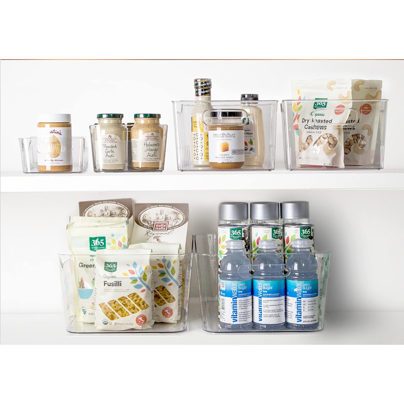 Clear Storage Bin with Handle