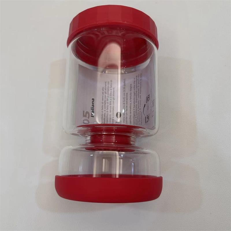Glass Pickle Jar Red
